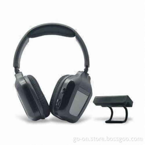 RF Wireless Headphone with Special Design, Dual-channel for Two Audio Sources